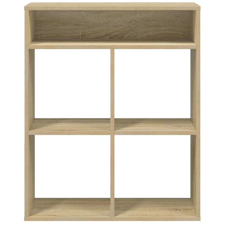 vidaXL Boekenkast 66x31x80 cm bewerkt hout sonoma eikenkleurig, foto 4