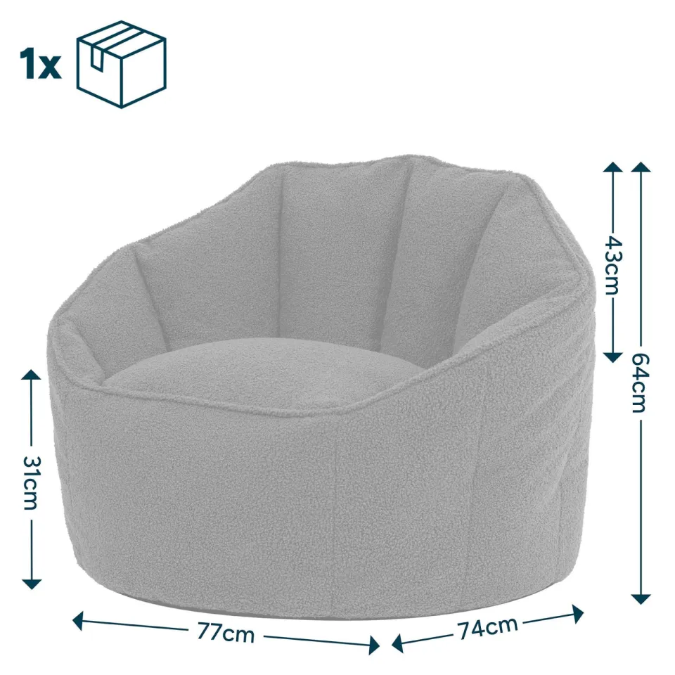 icon - Sirena Zitzak Fauteuil - Boucle - Olijfgroen, foto 6