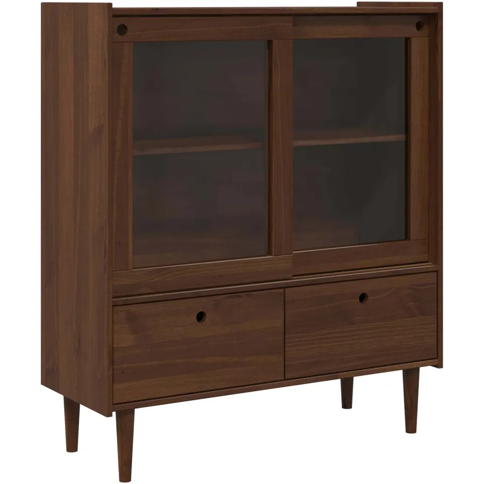 vidaXL Kast BILBAO Donkerkaramel 104 x 40 x 120 cm bruin, foto 3