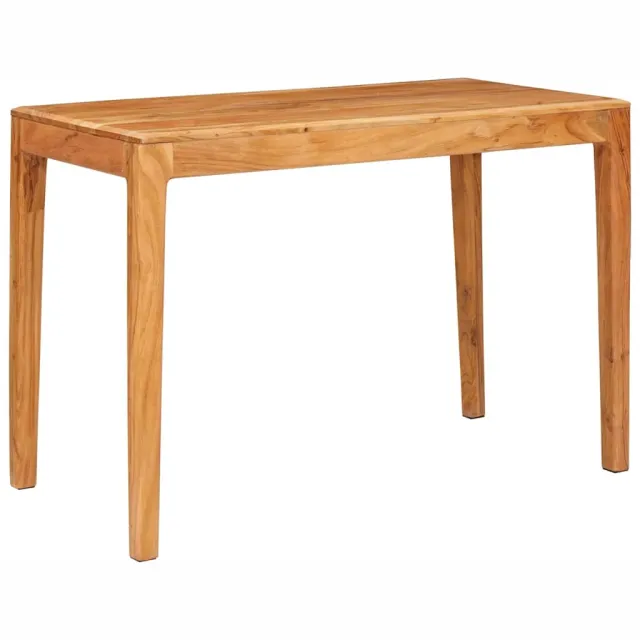 vidaXL Eettafel 110 x 55 x 76 cm Massief Acaciahout Bruin Rechthoekig