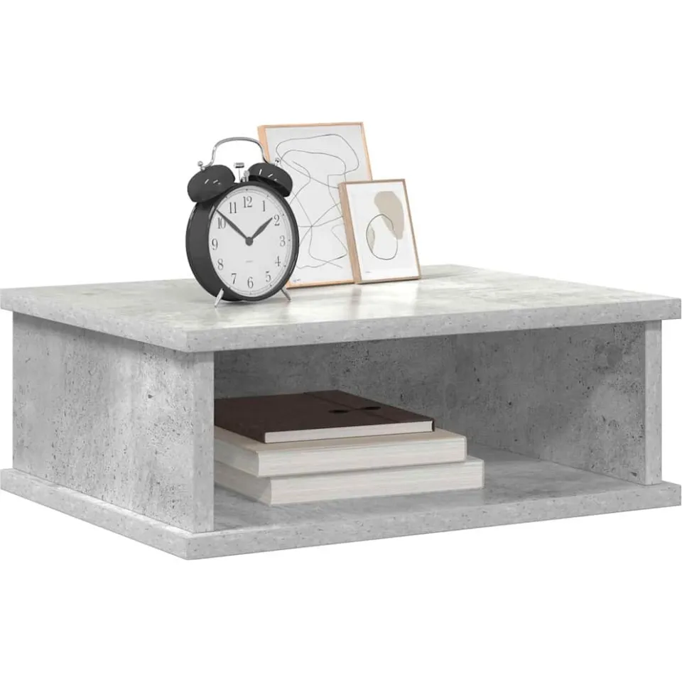 vidaXL Nachtkastje Beton Grijs 40 x 31 x 15 cm Bewerkt hout, foto 3