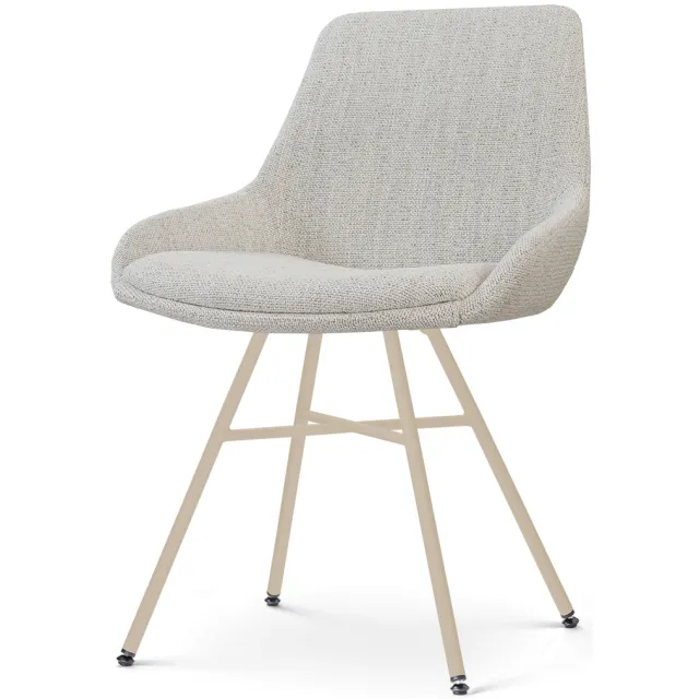Nolon Noa-Isa eetkamerstoel beige gemêleerd - beige onderstel