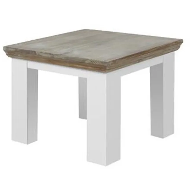 Tower Living Fleur bijzettafel - 60 cm vierkant - wit