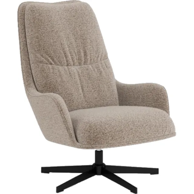 Giga Living Fauteuil Borson - Beige Stof - 84x72x93cm