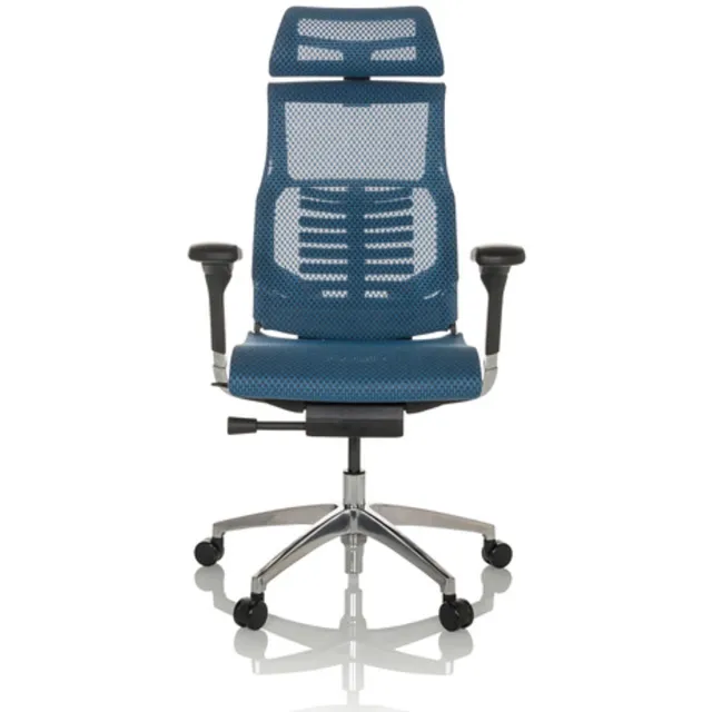 hjh office Bureaustoel / Directiestoel POFIT GEN2 Netstof blauw hjh OFFICE