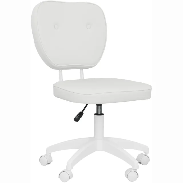 Vinsetto Bureaustoel-46x59x92cm-Polyurethaan-Wit