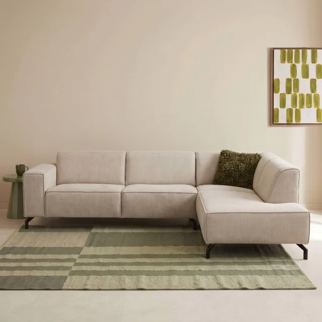 NOUS Living hoekbank rechts Brent - beige, foto 2