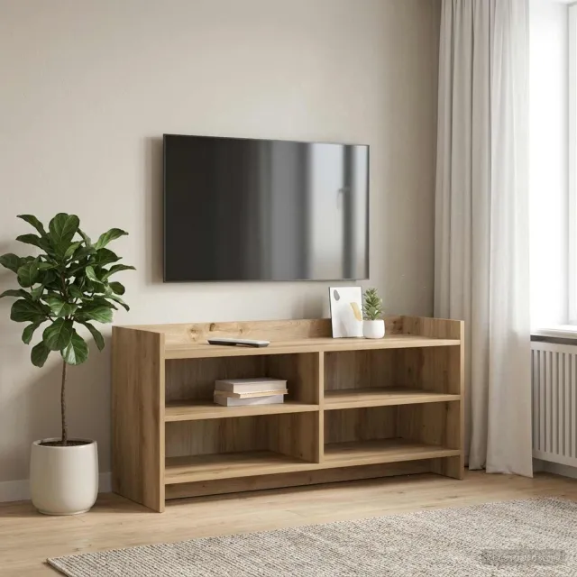 vidaXL TV-kast 100 x 33 x 47 cm Artisanaal eiken Bewerkt hout, foto 2