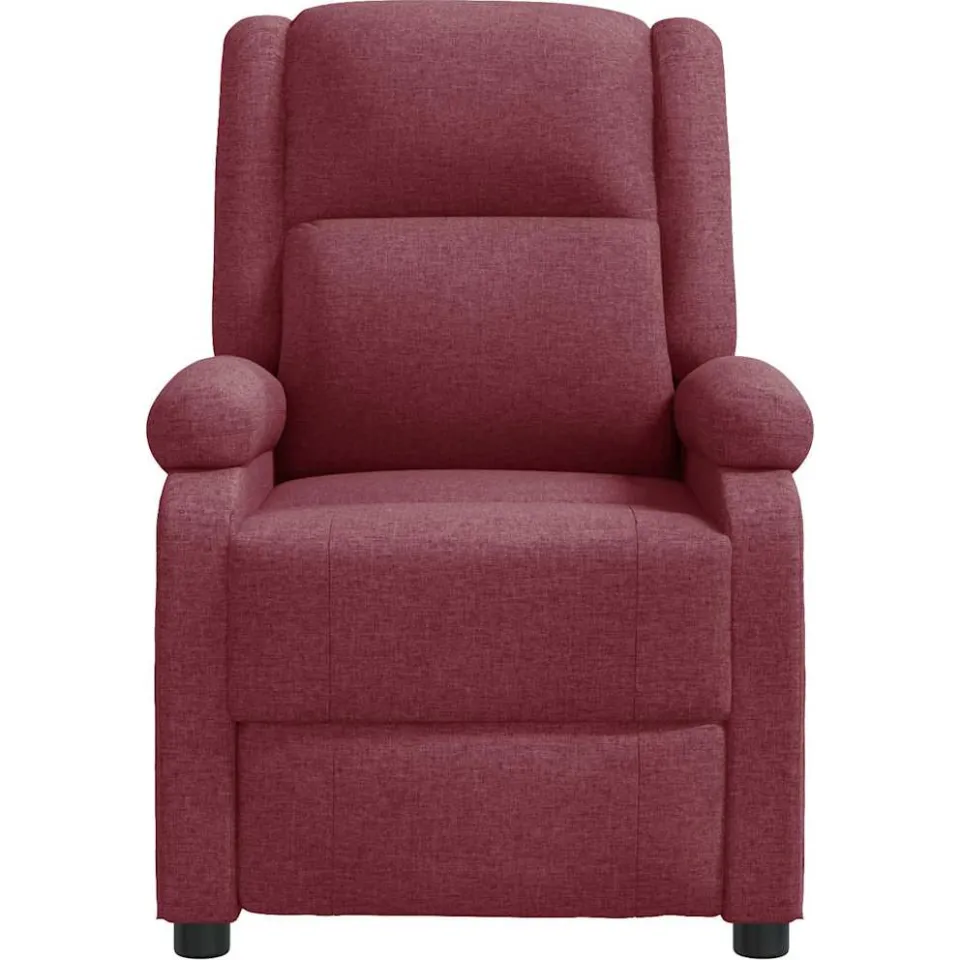 vidaXL Massagestoel stof wijnrood, foto 3