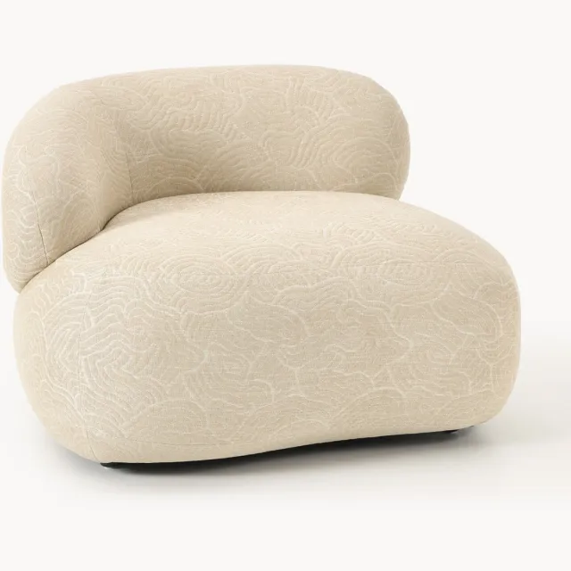 Westwing Collection Loungefauteuil Alba Beige
