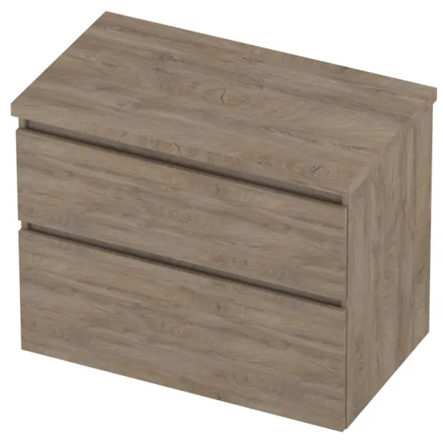 Proline Deck Badmeubelset Asymmetrisch 80x46x55 cm Raw Oak Eiken