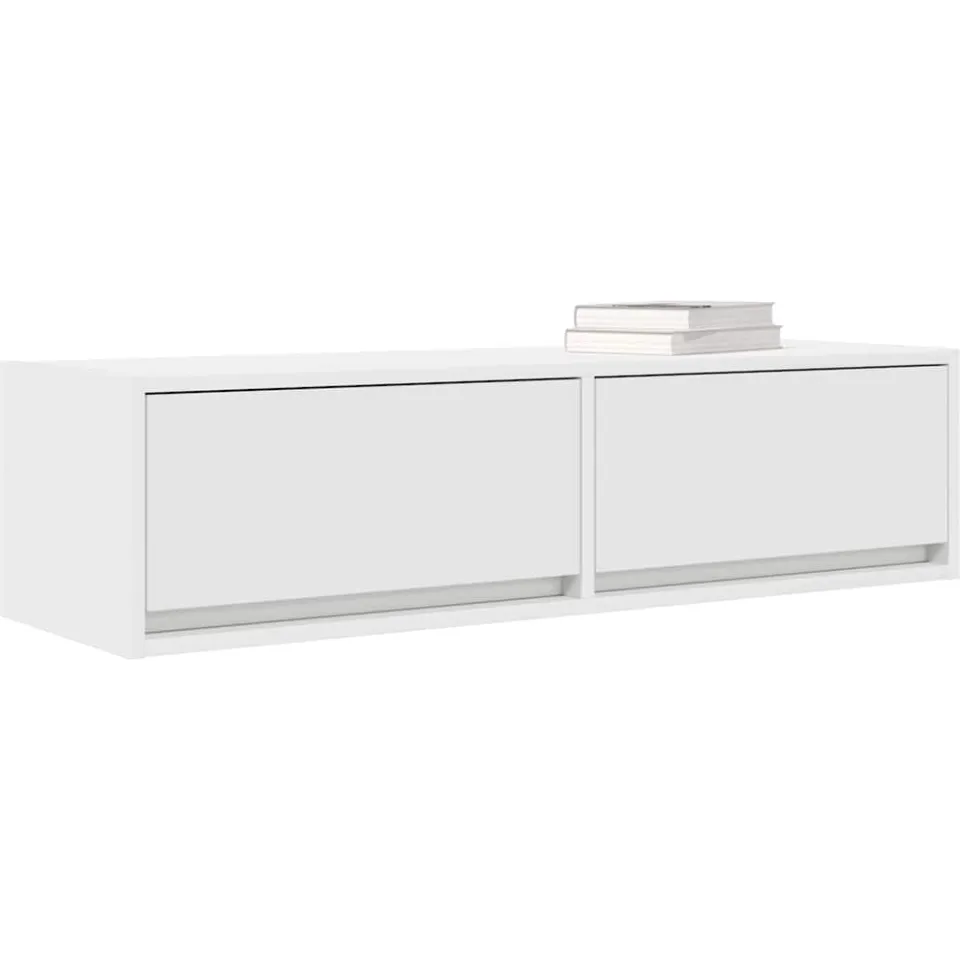 vidaXL TV-kast 100 x 31 x 25,5 cm Wit Bewerkt hout