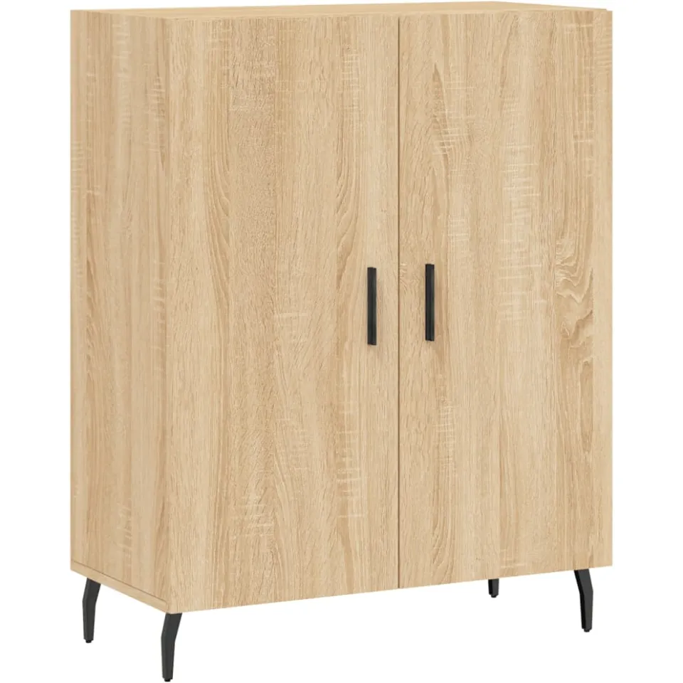 vidaXL Dressoir 69,5x34x90 cm bewerkt hout sonoma eikenkleurig, foto 3