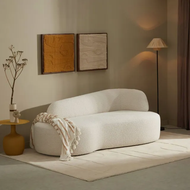 NOUS Living Antibes 2-zitsbank crème, foto 2