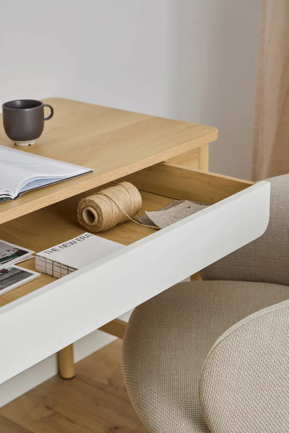 Wehkamp Home bureaustoel Ebby beige, foto 4