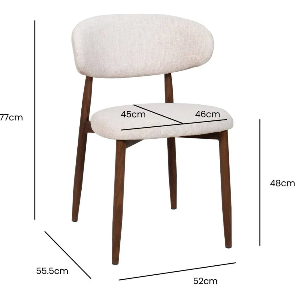 Giga Meubel eetkamerstoel Alexia beige, foto 2
