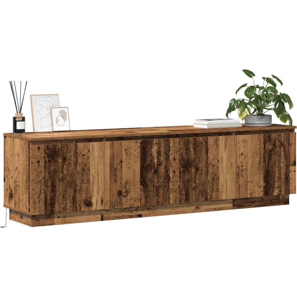 vidaXL TV-kast 180 x 38 x 49 cm Oud Hout Bewerkt hout bruin, foto 3