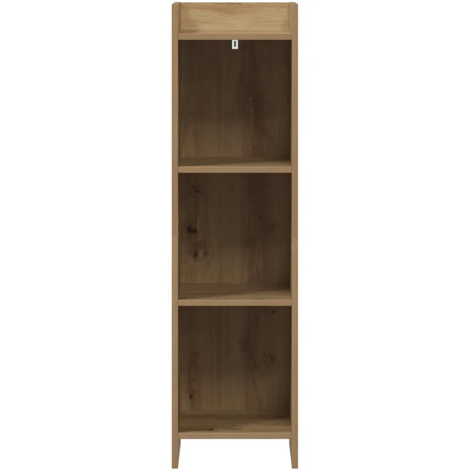vidaXL Boekenkast 3-laags 30 x 30 x 111 cm Artisanaal eiken, foto 3