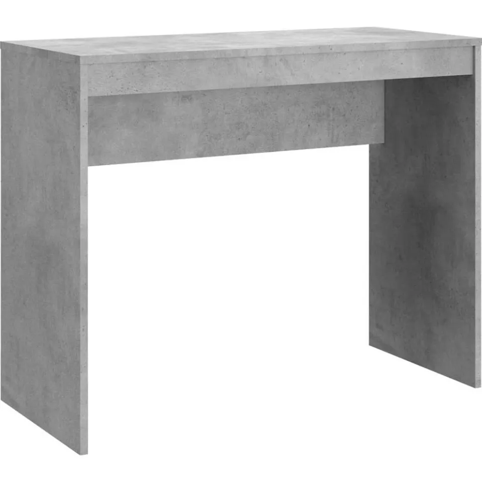 vidaXL Bureau 90x40x72 cm bewerkt hout betongrijs