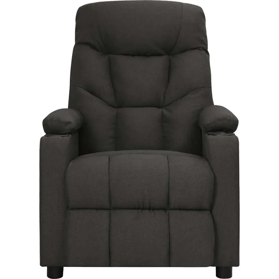 vidaXL Massagestoel elektrisch stof zwart, foto 3
