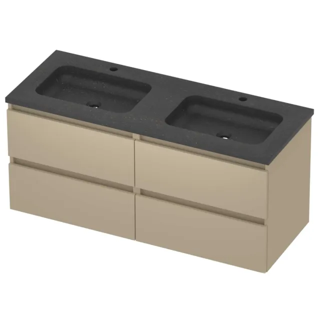 Basic-Line Rocky 46 Badmeubelset Hardsteen 120x46x54 cm R46bsemb2x602 Mat Beige Blue Stone Grijs