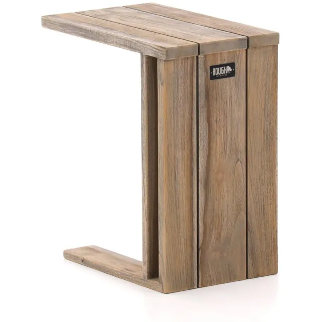 ROUGH Furniture ROUGH-X bijzet tuintafel voor loungebank 45x29x51cm bruin, foto 2