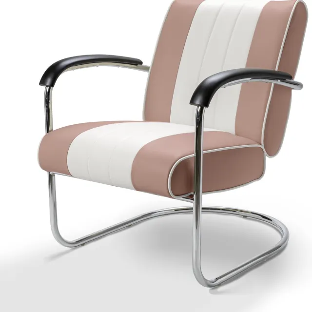 Bel Air Retro Loungestoel LC-01 Dusty Rose