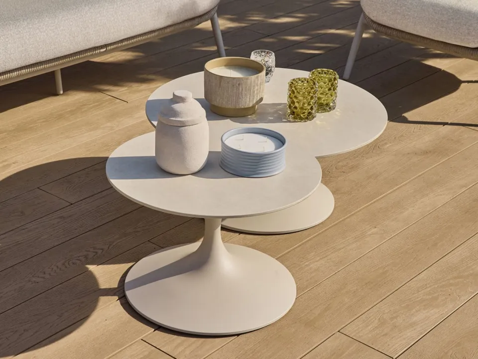 Suns Nova lounge tuintafel ø 60cm (h: 40cm) taupe, foto 3