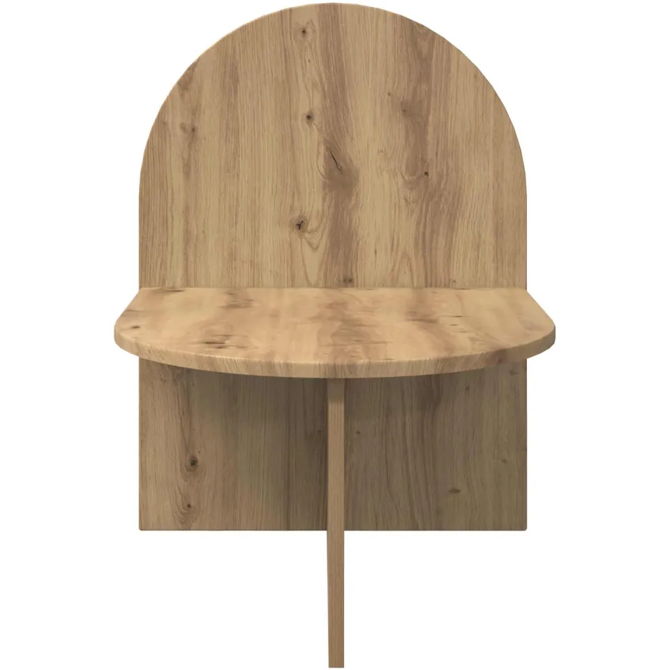 vidaXL Nachtkastje Artisanaal eiken 48 x 49 x 65 cm Geconstrueerd hout, foto 3