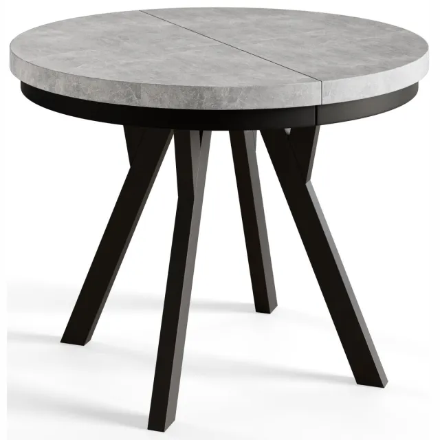 Alpi Moebel - Ronde Tafel Uitschuifbare Evo 100-200 cm - Graphit