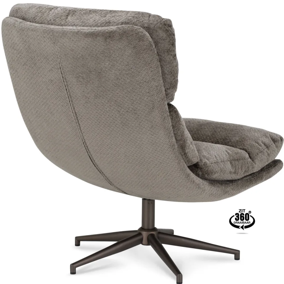 Wehkamp Home Fauteuil Lela taupe, foto 3