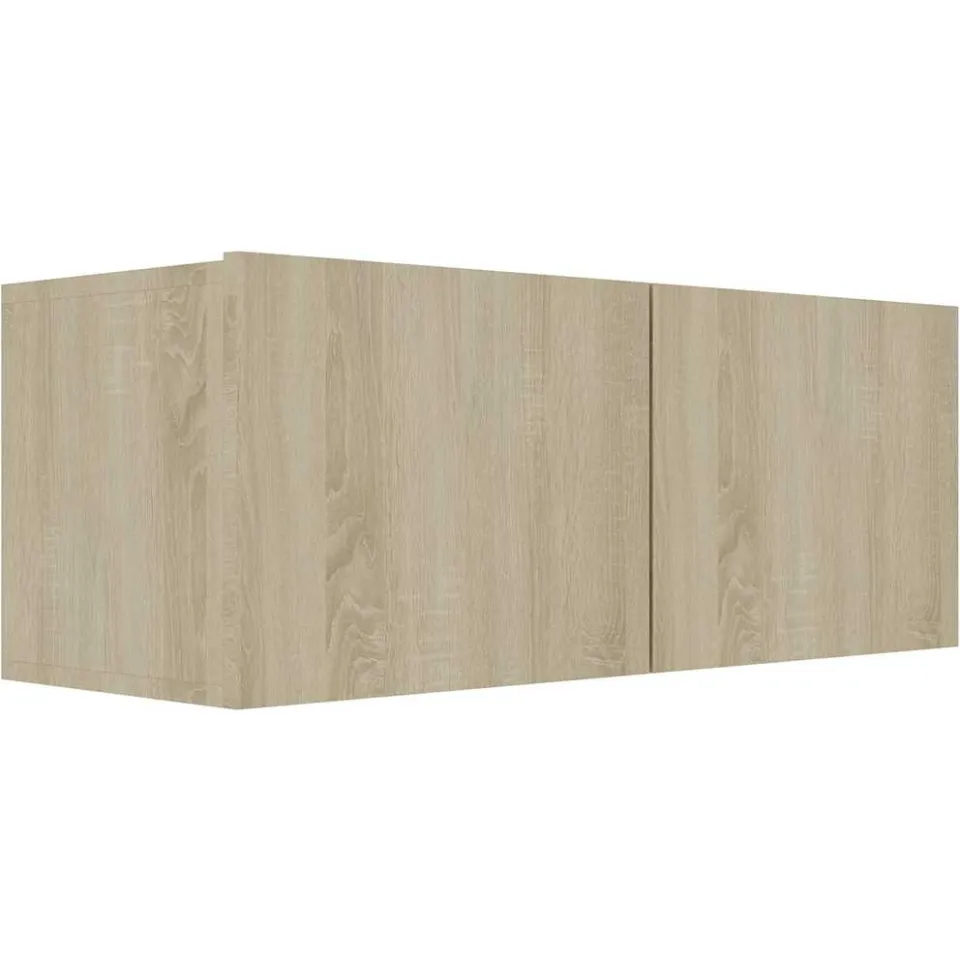 vidaXL Tv-meubelen 4 st 80x30x30 cm bewerkt hout sonoma eikenkleurig Bruin