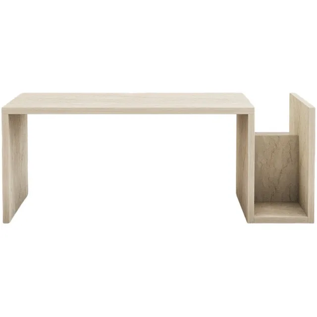 Skye Decor , Salontafel, Memo - Travertine, Gemelamineerde spaanplaat, Travertin, 86,8 x 50 x 32,4 cm Travertijn