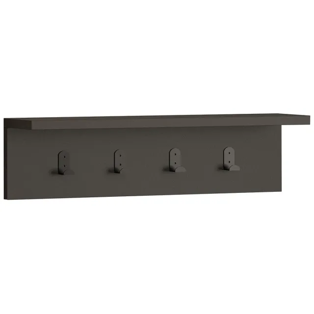 Skye Decor , Wandplank, Ayla - Anthracite, Gemelamineerde spaanplaat, Antraciet, 60 x 16,3 x 14,5 cm