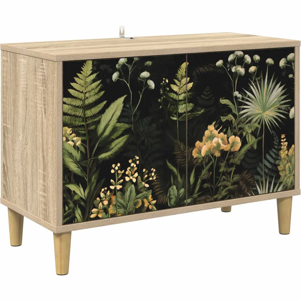 vidaXL Tv-meubel RHENEN 69 x 33 x 50 cm Sonoma Bewerkt hout bruin, foto 3