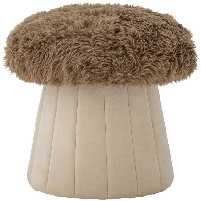 Bloomingville Mini poef Bertil bruin