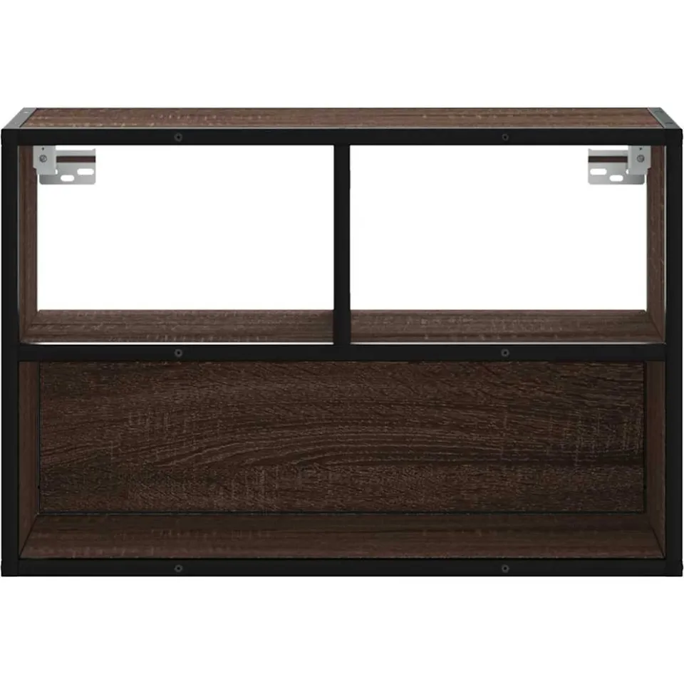 vidaXL Tv-meubel 60x31x39,5 cm bewerkt hout metaal bruin eikenkleurig, foto 4