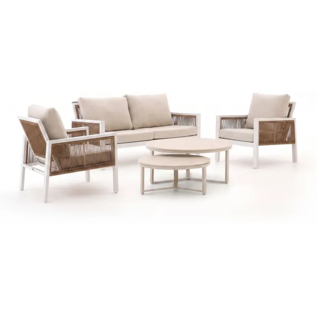 Manifesto Furniture Manifesto Alzano stoel-bank 5-delig Wit