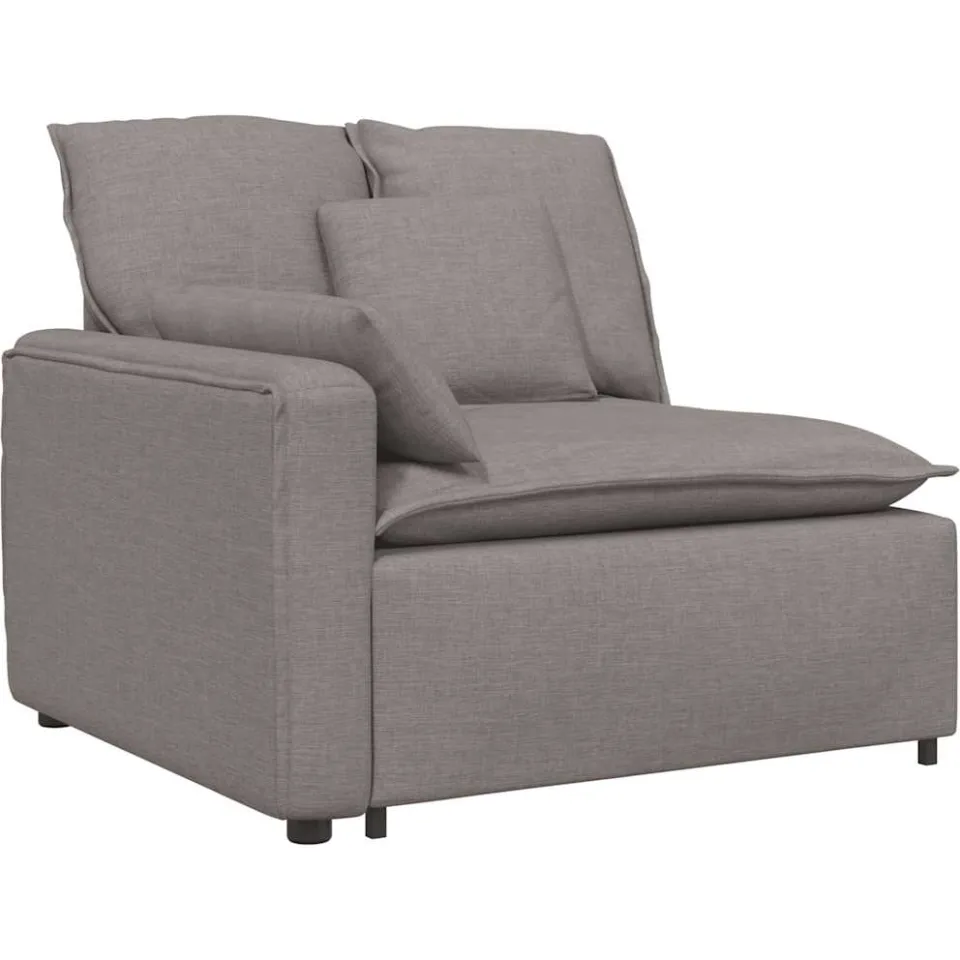 vidaXL Modulaire bank met kussens taupe, foto 2