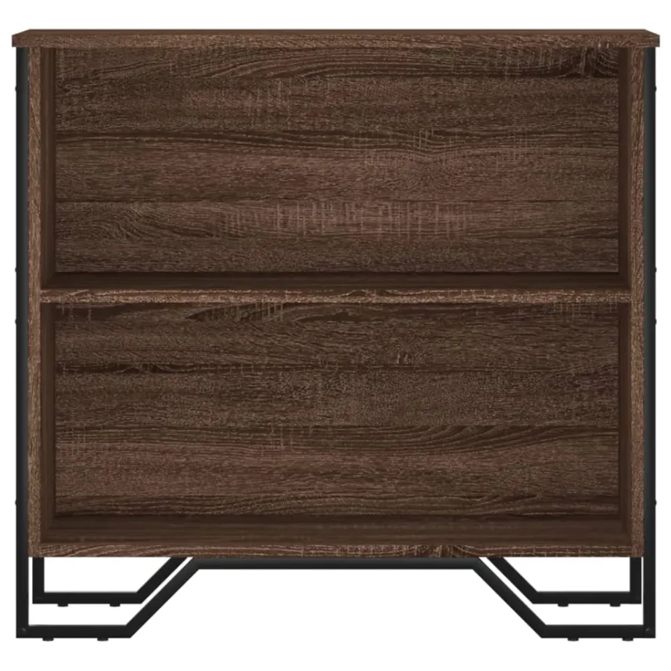 vidaXL Boekenkast 80x31x74,5 cm bewerkt hout bruin eikenkleur, foto 4