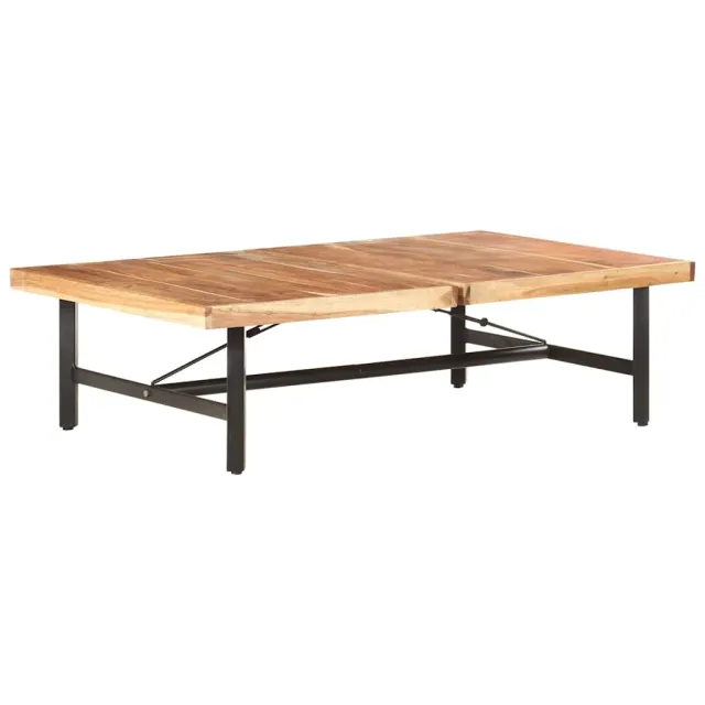 vidaXL Salontafel 142x90x42 cm massief acaciahout Bruin