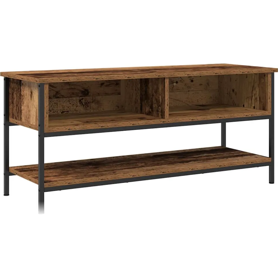 vidaXL Tv-meubelset 100 x 35 x 45 cm Oud Hout Bewerkt hout bruin, foto 3