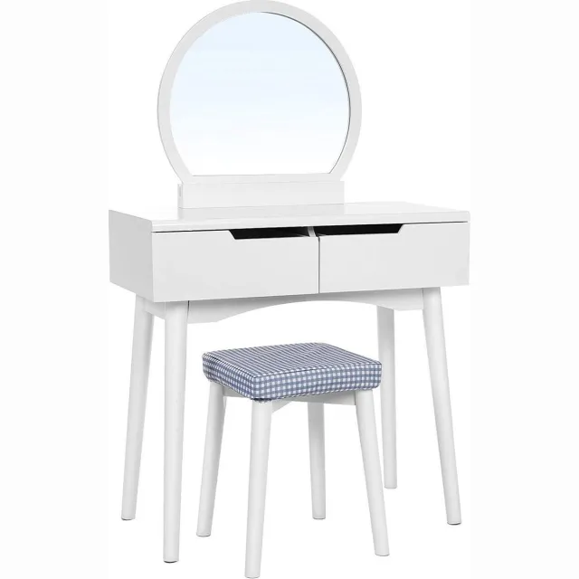 Nancy's Kaptafel Ayara Met Spiegel - Make-up Tafel Voor Vrouwen - Kaptafels Wit
