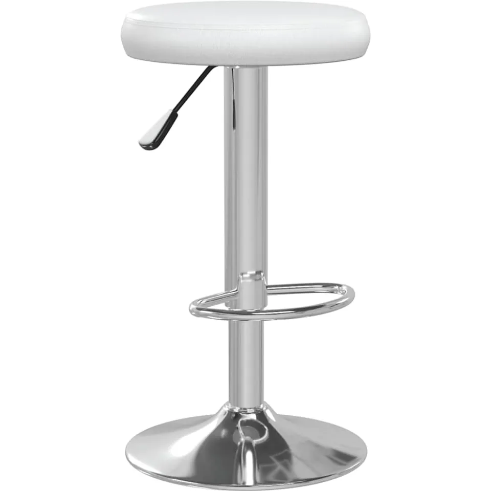 vidaXL Barstoelen 2 st kunstleer wit