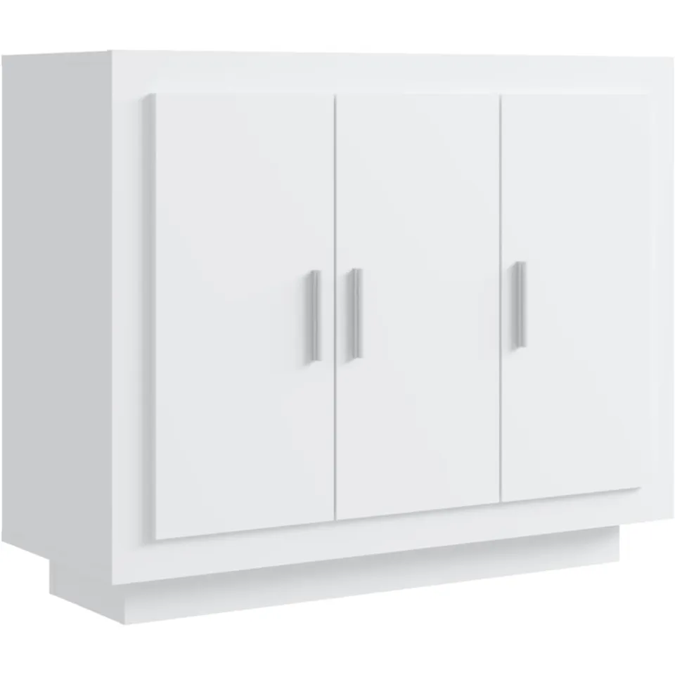 vidaXL Dressoir 92x35x75 cm bewerkt hout wit