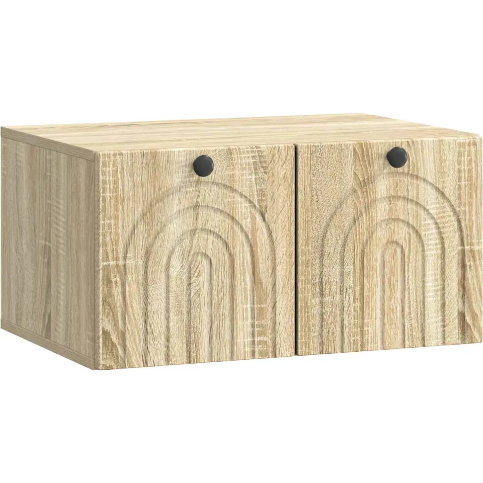 vidaXL Wandbeugel TV-kast Sonoma Eiken 59,5 x 41 x 30 cm Bewerkt hout, foto 3