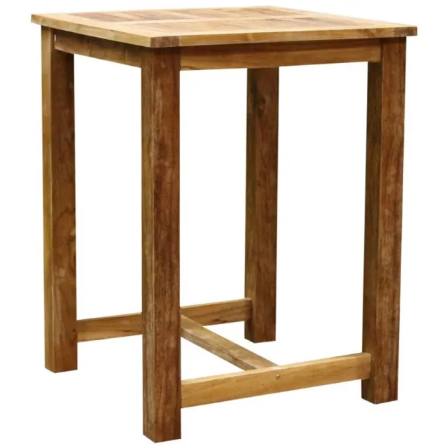 AVH-Outdoor Tuinmeubelen Bartafel 80x80xH105 teak Bruin