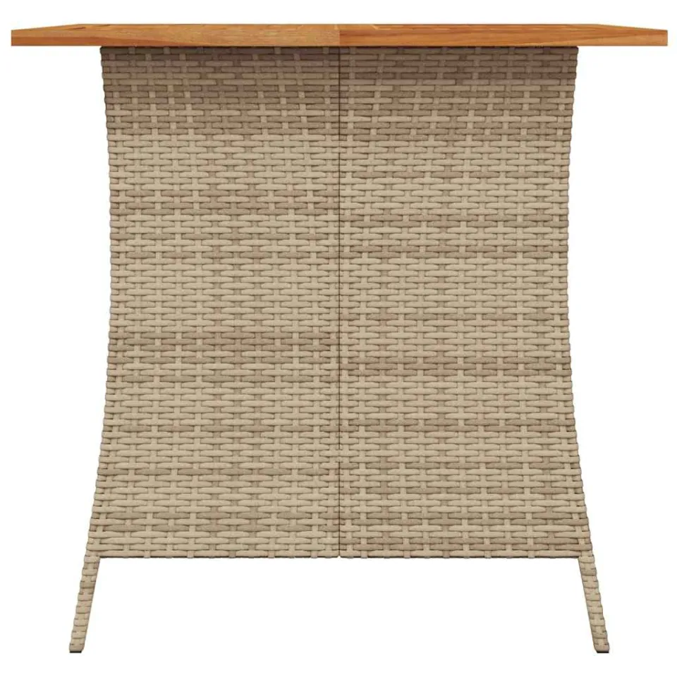 vidaXL 5-delige Tuinset met kussens poly rattan beige, foto 4