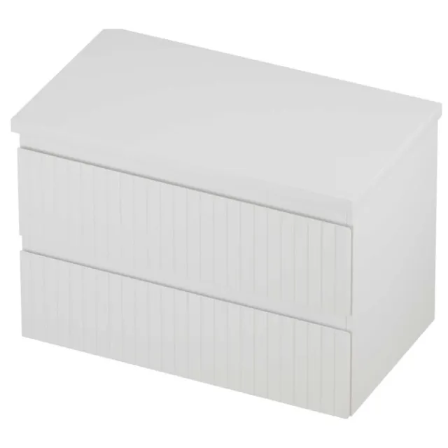 Proline Deck Badmeubelset Symmetrisch Gefreesd 80x46x55 cm Mat Wit