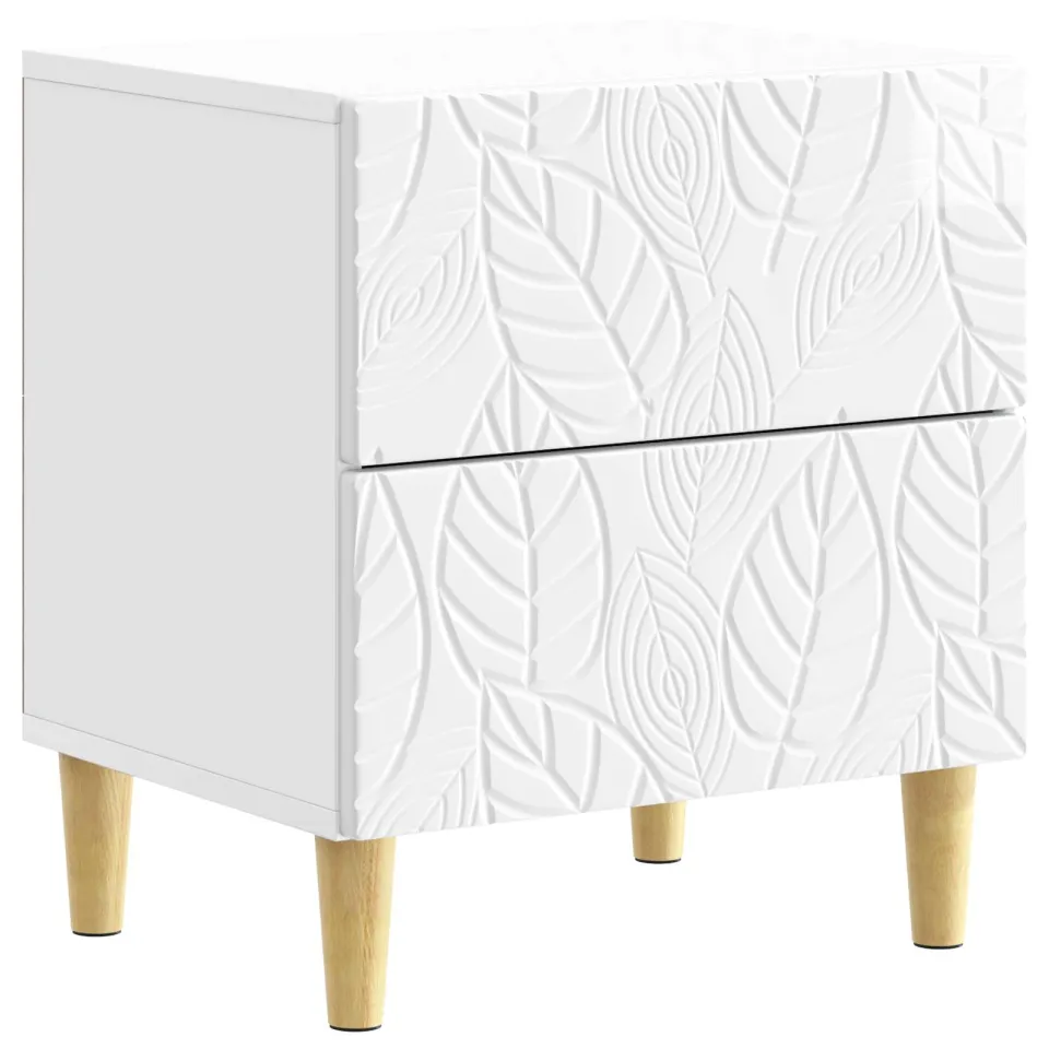 vidaXL Nachtkastje 2 st Hoogglans Wit 43 x 34,5 x 48 cm Bewerkt hout, foto 4